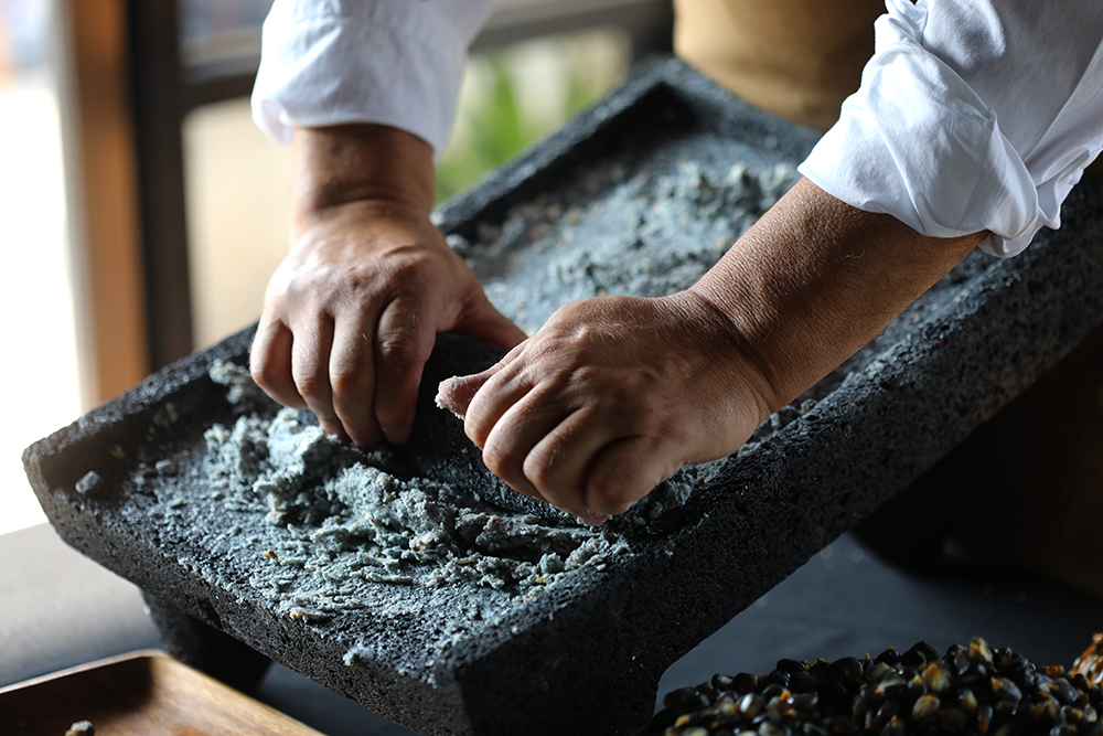 Grinding And Making Blue Corn Tortillas The Traditional Way – By Hand